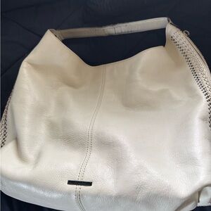 Rebecca Minkoff Cream Hobo Bag with Braided Trim